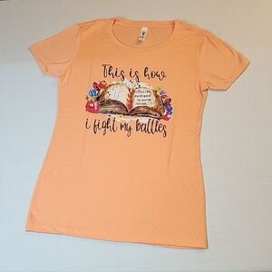 Christian Inspired Peach Graphic Tee